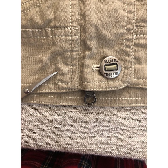 Kuhl Jacket Womens Small Tan Hooded Utility Field Coat Cotton Nylon Outdoor - Picture 6 of 14